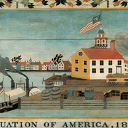 Situation of America, 1848 (detail). Courtesy of American Folk Art Museum