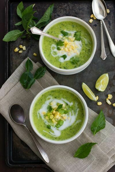 Creamy Thai Zucchini & Corn Soup © Alanna Taylor-Tobin