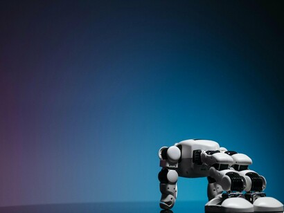 An AI-powered robot, representing AI-driven solutions that show how far technology has progressed