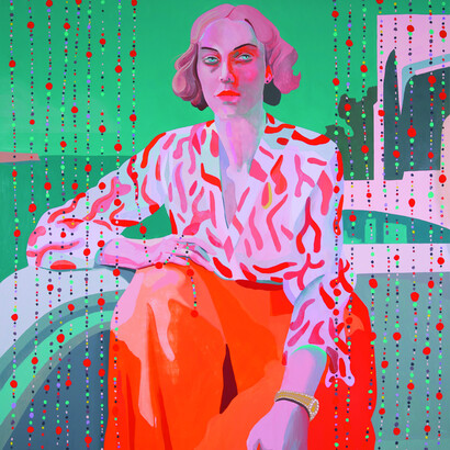 Patrick Puckett, Imaginary vacation (detail). Courtesy of Wally Workman Gallery