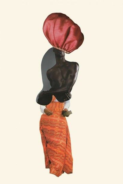 Marcia Kure, U12A#I Peter the Rock, 2013, Collage on Arches HP Watercolour Paper, 45.7 x 61 cm, 18 x 24 in
