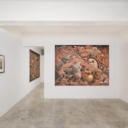 Peter Howson, Luxuria, exhibition view. Courtesy of Flowers Gallery 
