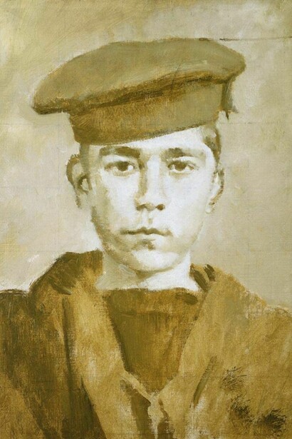 John Travers Cornwell, Boy 1st class (1900-16) by Ambrose McEvoy, © National Maritime Museum, on loan from Mrs Mona McEvoy since 1966