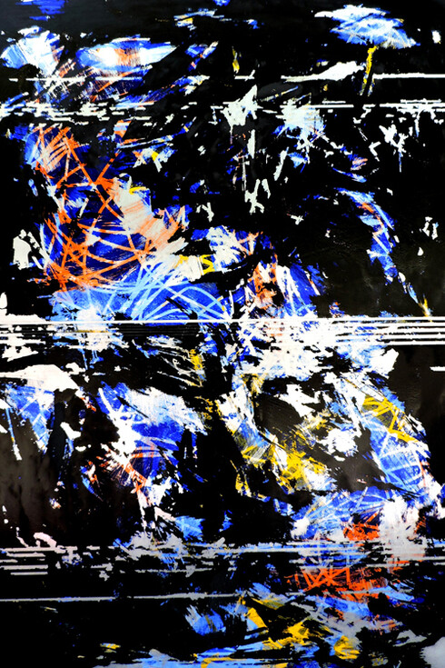 Jorge Enrique, Metallica, Landscape There will always be, 60 x 45 in