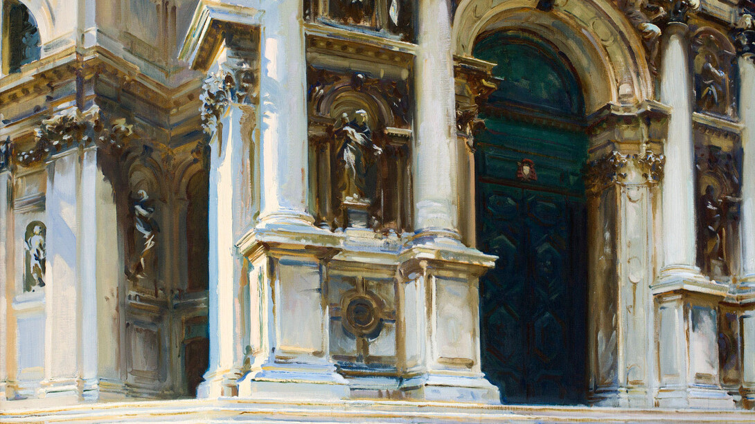 John Singer Sargent, Venezia, Santa Maria della Salute, 1909, olio su tela, cm 71 x 101