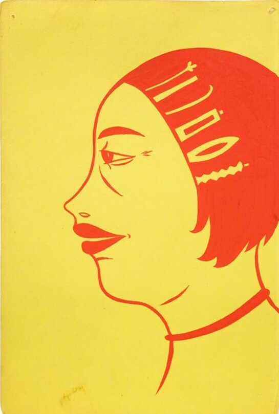 Margaret Kilgallen, Untitled, 2000. Acrylic on paper. Courtesy the Estate of Margaret Kilgallen and Ratio 3, San Francisco