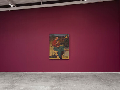Ángel Cammen, Salaverna, vista de exhibición. Cortesía de la Galería OMR