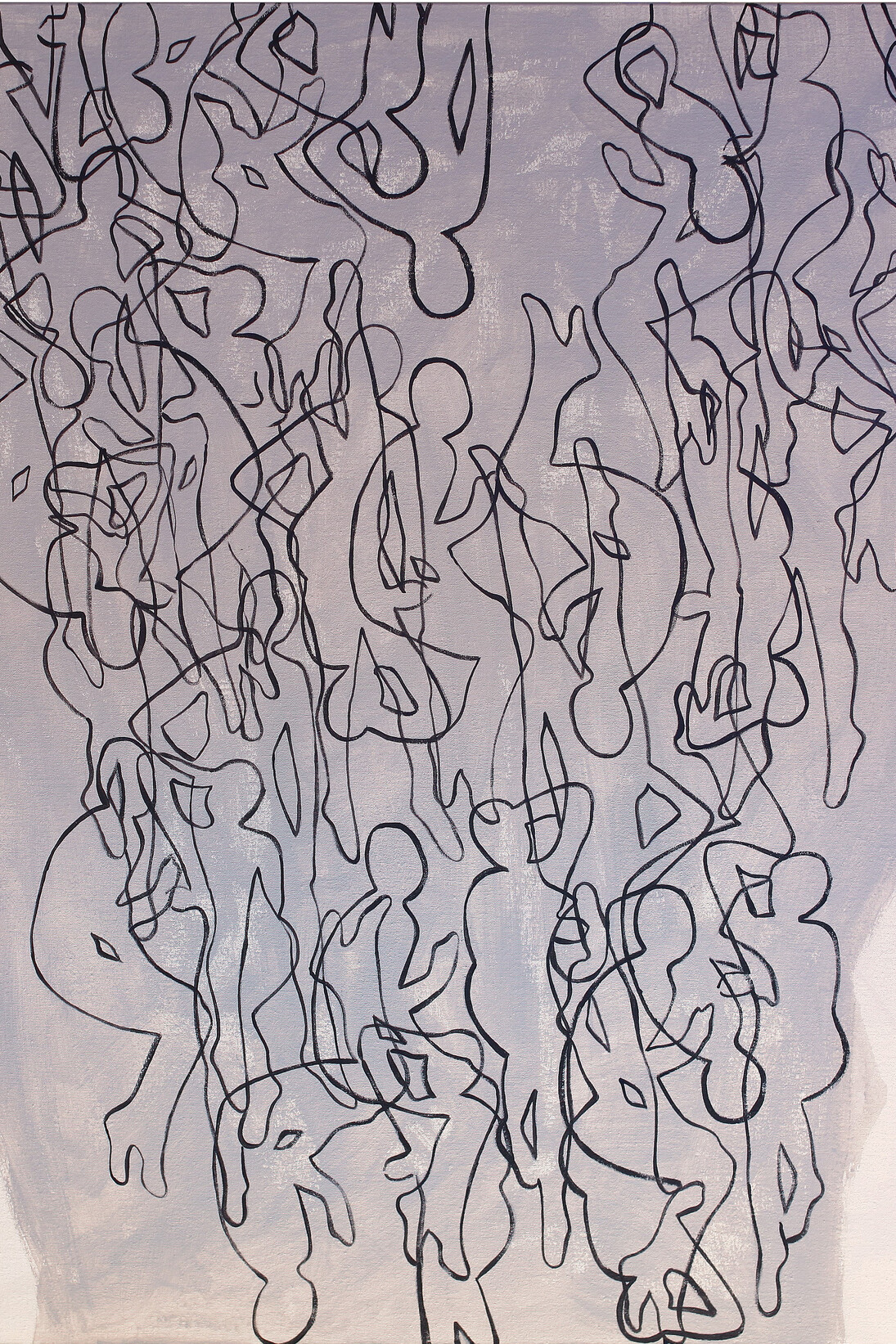 Laura Zeni, Geometrie Femminili, 2015, acrylic on canvas, 100 cm x 120 cm