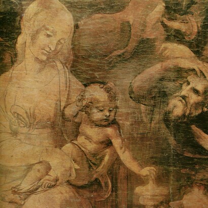 «Adoración de los magos», detalle