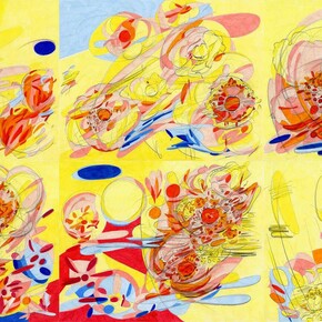 Melissa Marks, Volitia puts up a circus (for Miss Gumpel) (detail), 2024. Courtesy of Kenise Barnes Fine Art