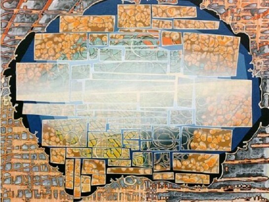 2012, Acrylic on panel, 36 x 38 inches