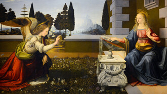 Leonardo Da Vinci, Annunciazione, ora agli Uffizi
