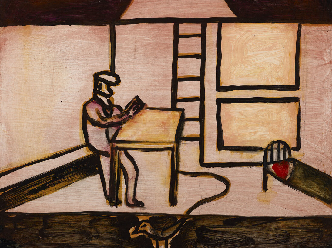 Andrzej Jackowski, Untitled III, 2014, Oil on Wood, 40.3 x 503 cm