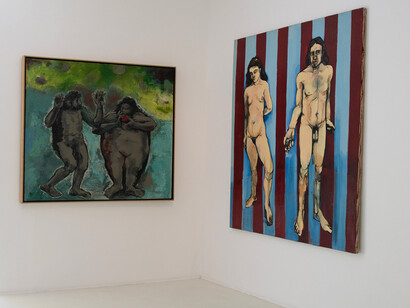 Gilberto Aceves Navarro y Daniel Lezama, Profundo México, vista de exhibición. Cortesía de Galería Hilario Galguera 