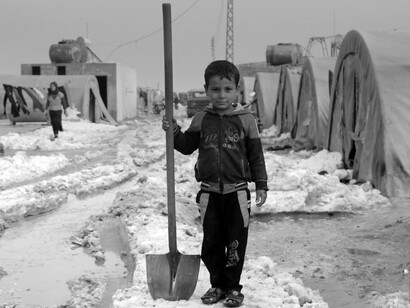 Niños sirios refugiados en Líbano