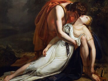 Ary Scheffer, Orfeo ed Euridice, 1814. Musée des Beaux-Arts, Royal Château of Blois, Francia
