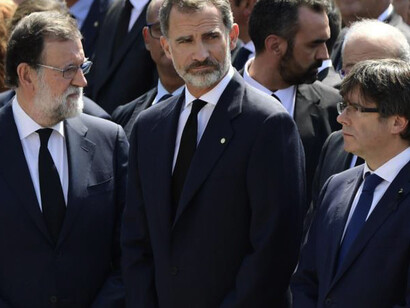 Rajoy, Felipe VI y Puigdemont: menos mal que no coinciden en el ascensor