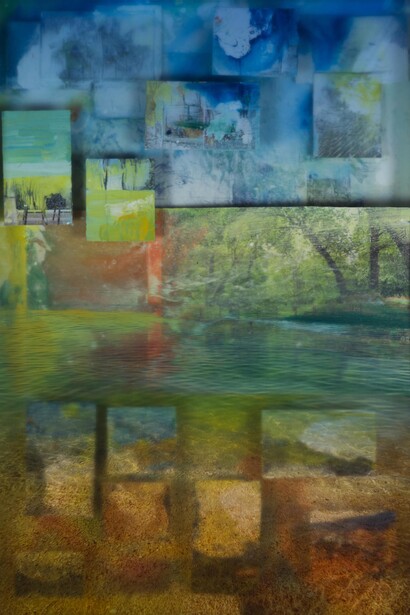 Zafeiropoulos_mixed technique on wood_digital uv print on glass_115X82. 