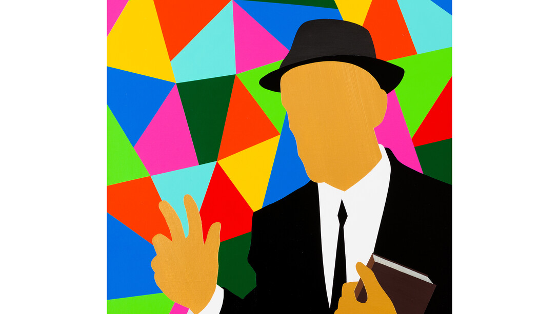 Pedro Paricio, Icon (Glass), 2013, Acrylic on linen, 60 x 50 cm, Courtesy of Halcyon Gallery
