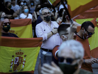 Manifestación nacionalista en España