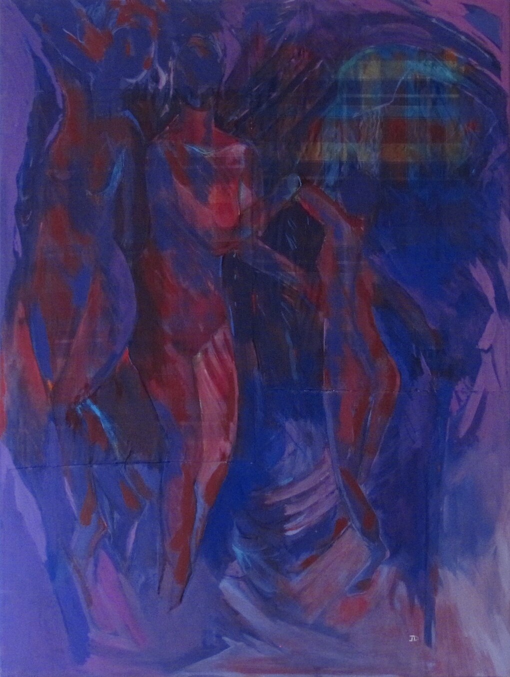 Joan Dubique, Guardian, 2014, 110 x 148 cm, mixed media on canvas, © Joan Dubique