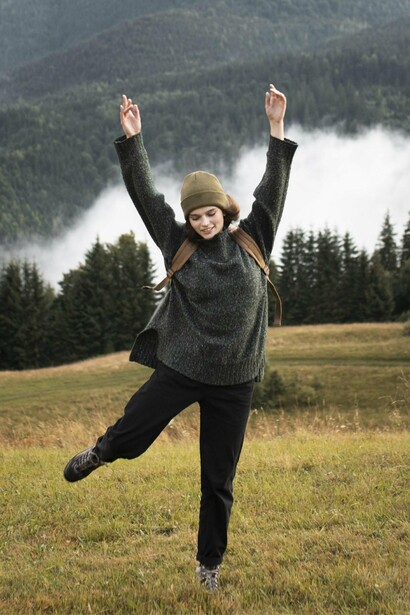 Embracing complete freedom, a solo traveler finds joy in exploring the world on her own terms, with no itinerary set in stone