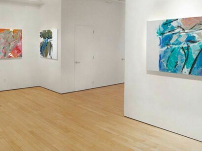 Natalie Edgar, Installation view - titled left to right: Excursions, 2011; Night Life, 2012; Primary Reason, 2012
