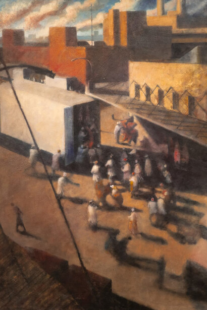 Bill Jacklin, Meat-packers, N.Y.C. II, 1987. Courtesy of M+B Gallery 