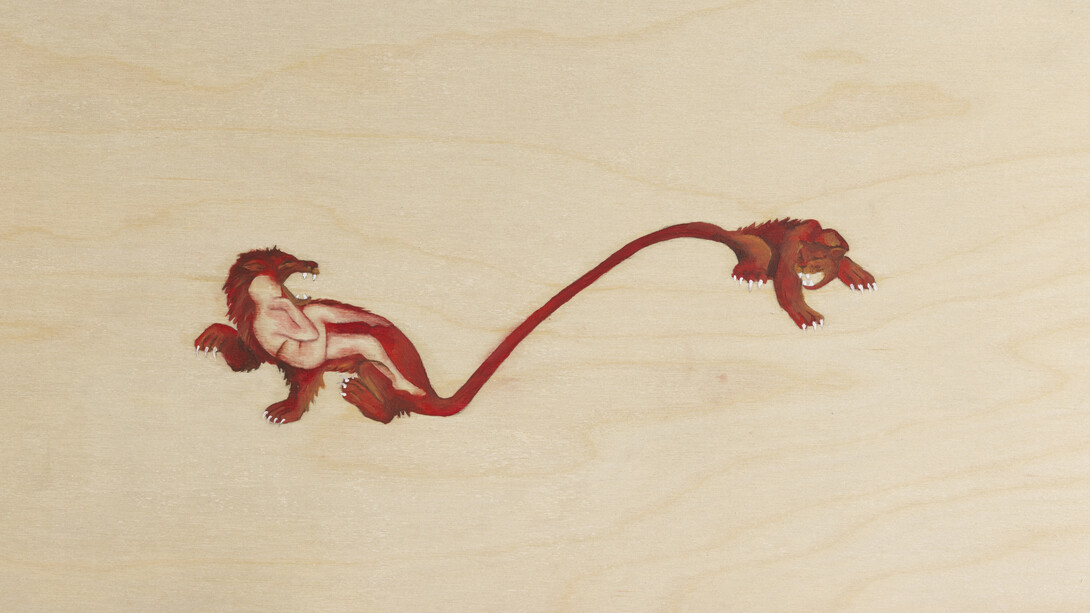 Alla Abdunabi, Foreign bodies I (detail), 2024. Courtesy of Green Art Gallery