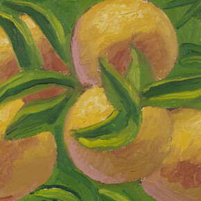 Salvo, Arance, 1981, olio su tela, cm 19x24,5, Courtesy Norma Mangione Gallery e Archivio Salvo, Torino, Foto Sebastiano Pellion di Persano