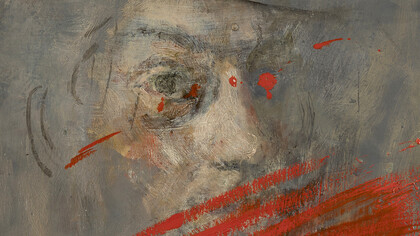 Giancarlo Vitali. Pausa, dettaglio, 39,5 x 29,5 olio su tavola 