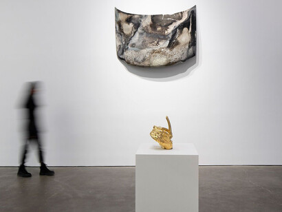 Rubén Ortiz Torres, Repatriación voluntaria, vista de exhibición. Cortesía de la Galería OMR