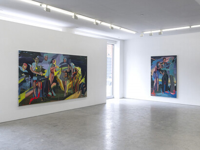 Lizzy Lunday, The sky below, exhibition view. Courtesy of Fredericks & Freiser Gallery