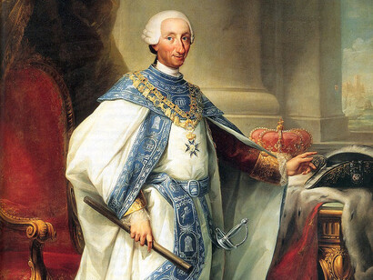 Mariano Salvador Maella, Carlos III, Rey de las Dos Sicilias, con el hábito de su Orden