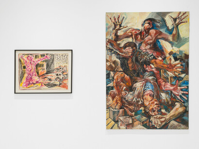 Wirklichkeit als haltung. Wiener realismus nach 1950, ausstellungsansicht. Mit freundlicher genehmigung des Musa Museums