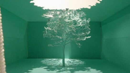 Yuken Teruya, Tiffany & Co. bag 2009, paper bag, glue, 20.5 x 21.5 x 10 cm