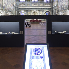 La grande sala. Giorgio Vasari per Cosimo I de’ Medici, vista della mostra. Per gentile concessione della Fondazione MUS.E