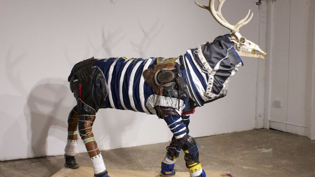 Sarah Fortais, Spacesuits for Animals (Stag), 2016. Courtesy of Charlie Smith London
