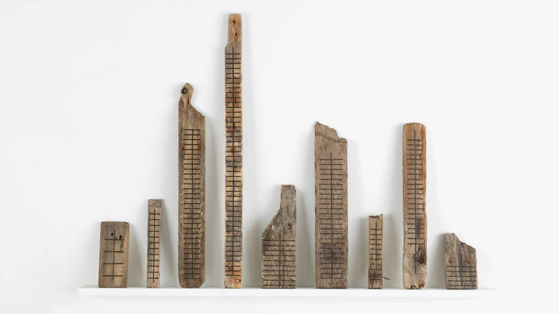 Roger Ackling, Voewood, 2008. Courtesy of Huxley-Parlour Gallery