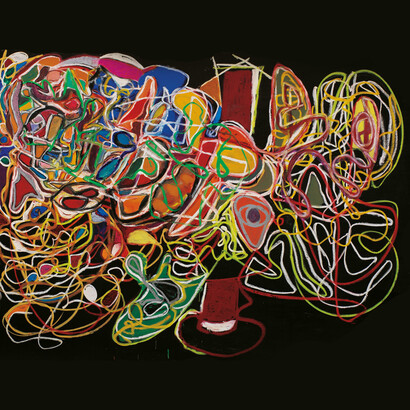 Alogon Tecnica mista su tela cm 320 x 220, 2003
