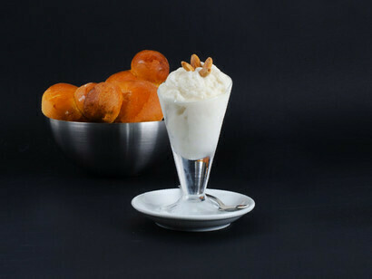 Almond granita