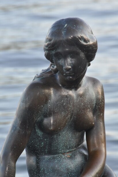 Copenhague. Estatua de la Sirenita, obra de Edvard Eriksen