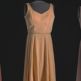 Costume dresses from for colored girls... on Broadway, 1976-78. Designed by Judy Dearing. Gift of the Black Fashion Museum founded by Lois K. Alexander-Lane, 2007.3.35-.37