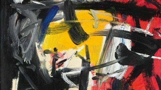 Emilio Vedova, Untitled, 1963, oil on cardboard, cm 40 x 50 courtesy Mazzoleni Gallery