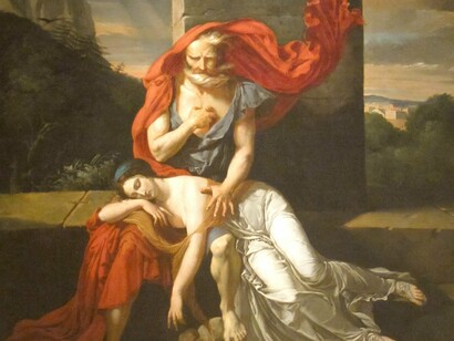 Edipo en Colono, de Fulchran-Jean Harriet (1798).