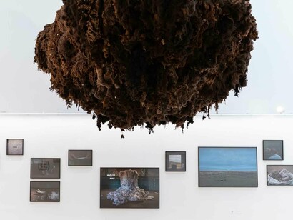 Laura Ferro, Black wool, exhibition view. Courtesy of Larivière Foundation