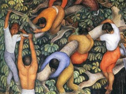 Negar su grandeza equivale a desconocer que nuestra historia no comenzó con la conquista, sino mucho antes. Detalle de “Historia de Morelos, Conquista y Revolución”, pintado por Diego Rivera en Morelos, México