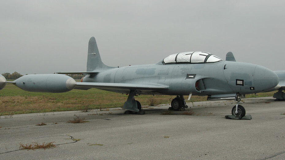 Canadair T-33 #500. Courtesy of Jet Aircraft Museum