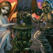 Jasmine Becket-Griffith, Ancient mariner (detail). Courtesy of Corey Helford Gallery