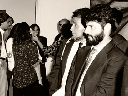 Alfonso Chase en la muestra de Mariano Prado